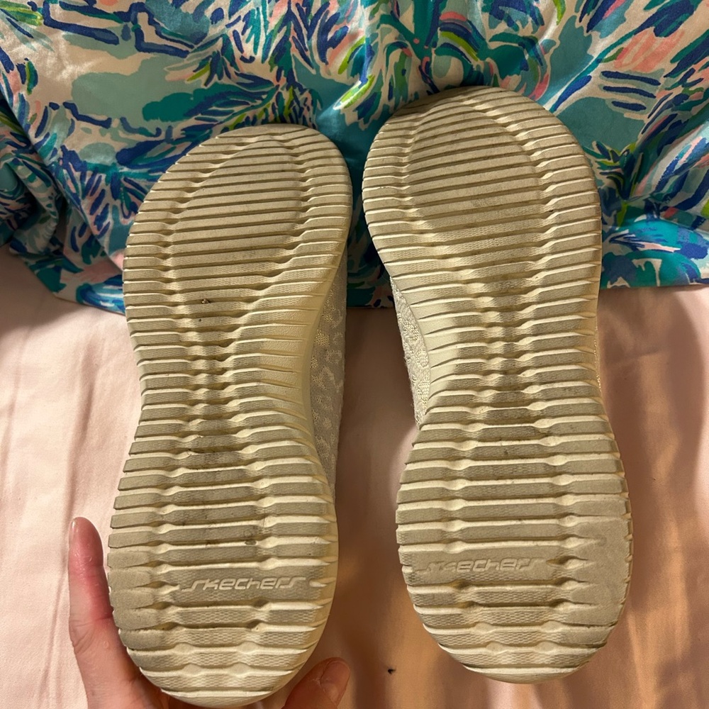 Skechers Cream Slip-On Sneakers - Picture 4 of 5
